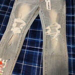 Trendy Ripped Light Blue Jeans